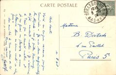 VINTAGE POSTCARD Strasbourg the Northern Cathedral Gate