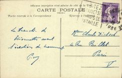 VINTAGE POSTCARD the trench of the bayonets in 1919 Militaria