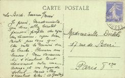 VINTAGE POSTCARD Castle Thierry Church St Crepein