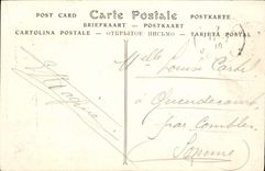 VINTAGE POSTCARD Rheims Court of the Chapter