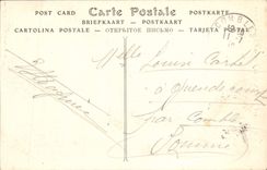 VINTAGE POSTCARD Rheims the Fountain Sube Coffee of the Seam