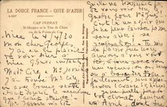 CPA Cap Ferrat St Hospice et la Tete de Chien vus de la pointe du Cap