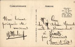 POSTAL Nevers interior de la VENDIMIA de la catedral el puente principal del horno