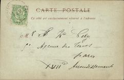 VINTAGE POSTCARD Small Andely Seen on the city and the Strong castle