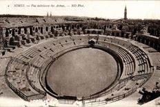 CPA Nimes Vue Interieure des Arenes