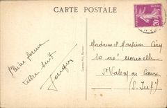 VINTAGE POSTCARD Beautiful Isle at sea sauzon Rocks of the Point to the Foalta