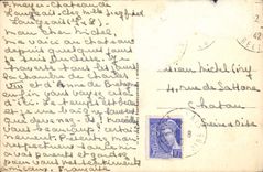 VINTAGE POSTCARD Langeais Ruins of the Castle