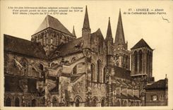 CPA Lisieux Abside de la Cathedrale Saint Pierre