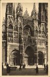 CPA Rouen Facade De La Cathedrale