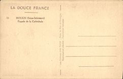 VINTAGE POSTCARD Rouen Frontage Of the Cathedral