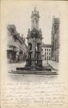 VINTAGE POSTCARD Autun Fountain St Lazare