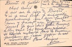 VINTAGE POSTCARD Dinard the Royal Hotel And New Bathing huts