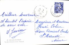 MODERN CARD the Lake Chambon Seen Of the Collar Of the Morand Cross