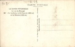 MODERN CARD the Lake Of Le Bourget Aix les Bains the MT Revard and Nivolet