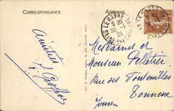 De la VENDIMIA de la POSTAL opinión de la dirección Sainte