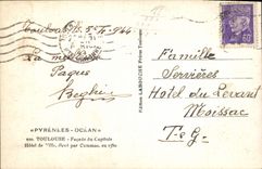 CPM Pyrenees Ocean Toulouse Facade Du Capitole Hotel De Ville