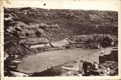 VINTAGE POSTCARD Carthage the Romain Theater