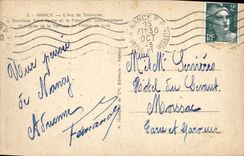 CPA Nancy L'Arc De Triomphe La Basilique Saint Epvre et le palais du gouvernement Vue prise de la terrasse de l'hotel 