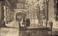 VINTAGE POSTCARD Benedictine has Fecamp Musee Room of the babies