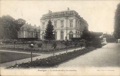 POSTAL Bourges de la VENDIMIA el palacio y jardines del arzobispo