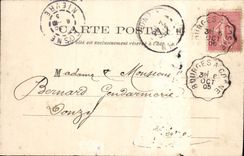 Tranvía de Byrrh de la estación de tren de Bourges de la POSTAL de la VENDIMIA