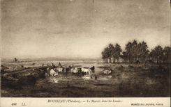 CPA Rousseau Le Marais Dans Les Landes Paris Musee du louvre