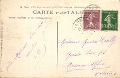 VINTAGE POSTCARD Ancy the Franc the Castle Seen from In I' Ile