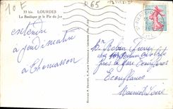 POSTAL de la VENDIMIA pesada la basílica y el pico de Jer