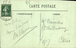 VINTAGE POSTCARD Epinal Seen from Of the Course