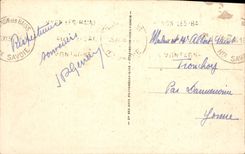 VINTAGE POSTCARD Thonon Les Bains Seen from Of the Pier