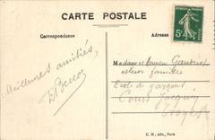 VINTAGE POSTCARD Paris Grand Palais Of the Champs Elysées