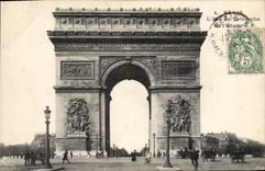 CPA Paris L'Arc De Triomphe