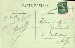 CPA Paris Le Monument De Gambetta Et Le Louvre