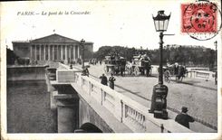 CPA Paris Le Pont De La Concorde