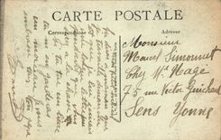 VINTAGE POSTCARD the Conquest De I' Air the lioness wounds Lion Valton