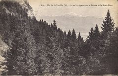 VINTAGE POSTCARD Collar Of the Sickle Seen On the lake Leman And Mont Blanc