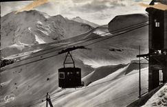 MODERN CARD St Gervais the baths Mount Of Alpine laburnum Teleferic of Gervais Saint and the chain of Mont Blanc