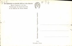 MODERN CARD St Gervais the baths Mount Of Alpine laburnum Teleferic of Gervais Saint and the chain of Mont Blanc