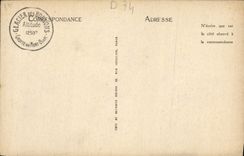 VINTAGE POSTCARD Massif Of Mont Blanc Seracs Of the Glacier Of Let us work