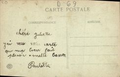 VINTAGE POSTCARD Lyon Theater Of Celestins