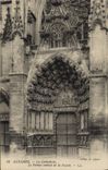 VINTAGE POSTCARD Auxerre the Cathedral the Central Gate Of the Frontage