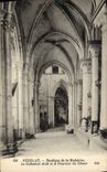 VINTAGE POSTCARD Vezelay Basilica Of the Madeleine collateral right and circumference of the chorus