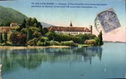 VINTAGE POSTCARD Aix Les Bains the Old Abbey D' Hautecombe Necropolis of the dukes of Savoy