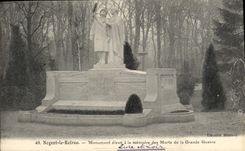 CPA Nogent Le Rotrou Monument Eleve A La Memoire Des Morts De la Grande Guerre Militaria 