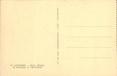 Saint Michel pesado de la POSTAL de la VENDIMIA la basílica y la explanada de I