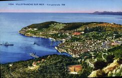 CPA Villefranche Sur Mer Vue Generale