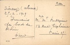 VINTAGE POSTCARD Mulhausen Evangelische Kirche