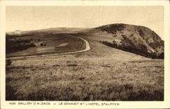 CPA Ballon D'Alsace Le Sommet Et L'Hotel Stauffer