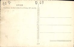 MODERN CARD Lyon Basilica Of Saint Martin d4ainay