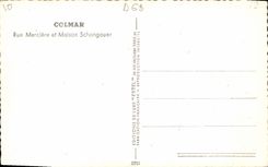 CPM Colmar Rue Merciere Et Maison Schongauer